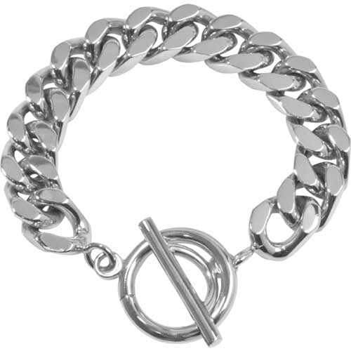 Nikki Lissoni Silver Plated Curb Chain Bracelet