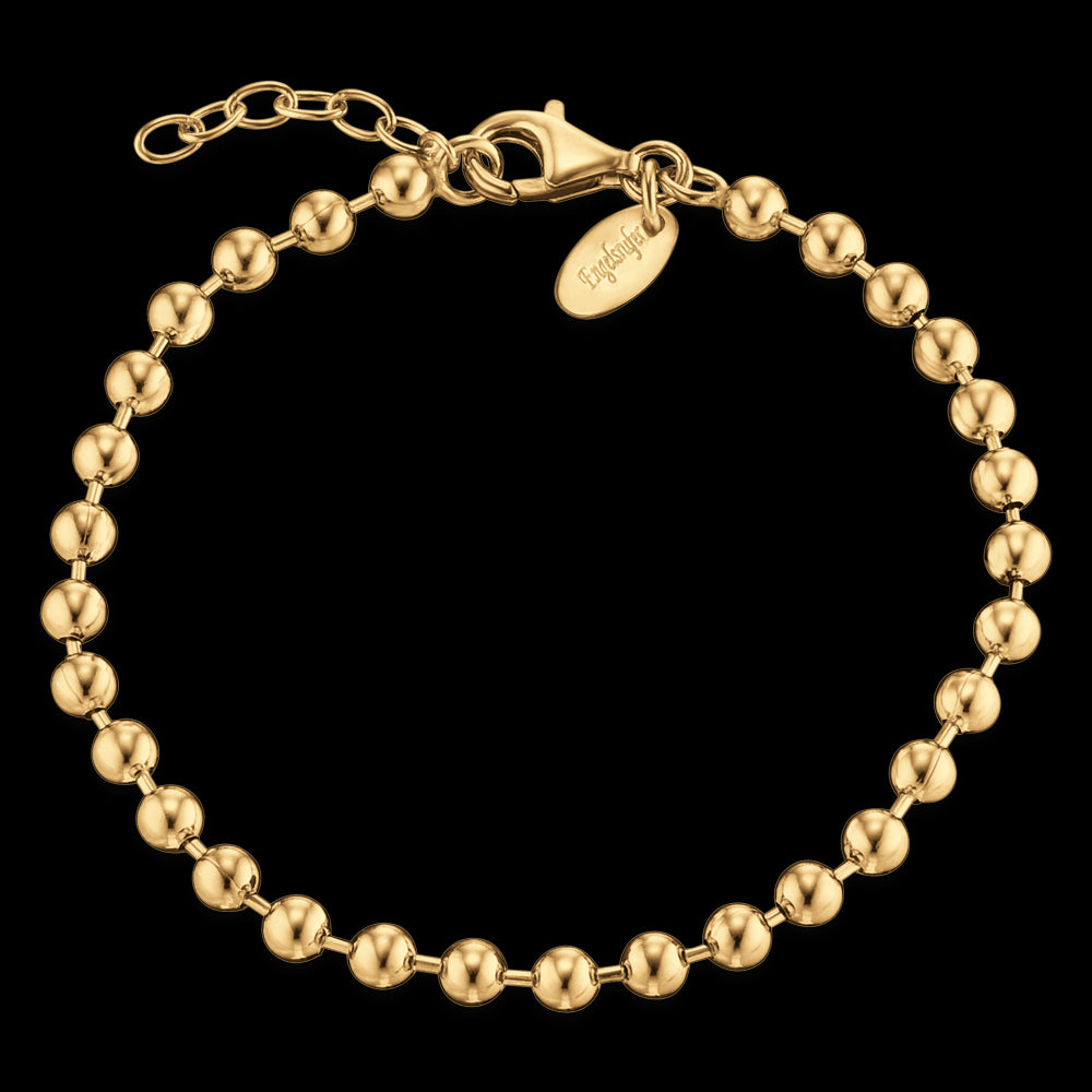 Engelsrufer Gold Plated Bead Chain Bracelet 18cm