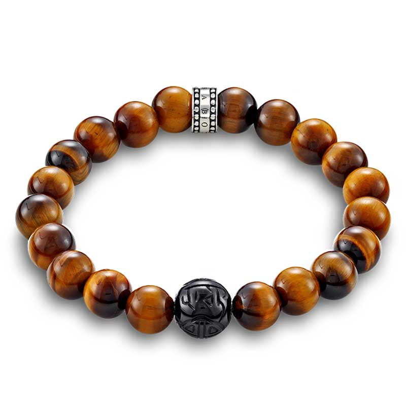 Thomas Sabo Tigers Eye Brown Bead Bracelet "Brown" Extra Large