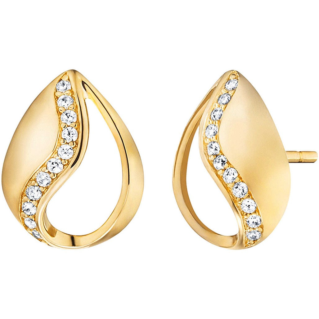 Engelsrufer Gold Plated Tears of Heaven Stud Earrings