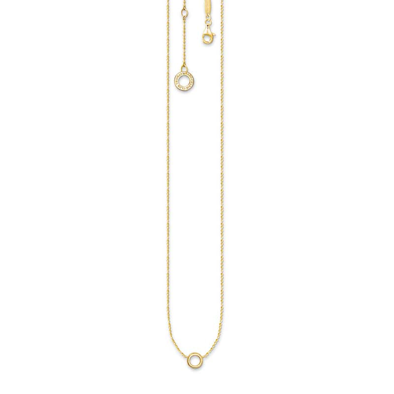 Thomas Sabo Charm Club Gold Plated Fine Necklace 40-45cm