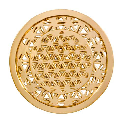 Nikki Lissoni Gold Plated Golden Maze 33mm Coin
