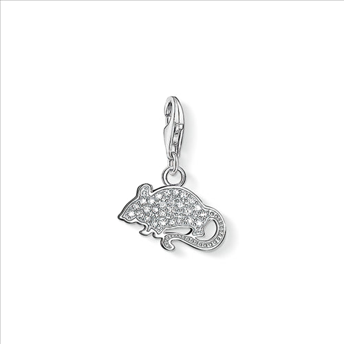 Thomas Sabo Charm Club Cubic Zirconia Mouse Pave Charm