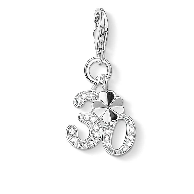 Thomas Sabo Charm Club &#39;30&#39; Birthday with 4 Leaf Clover Charm