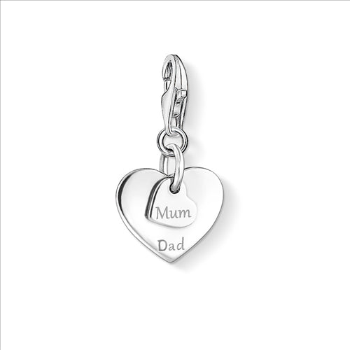 Thomas Sabo Mum & Dad Hearts Charm