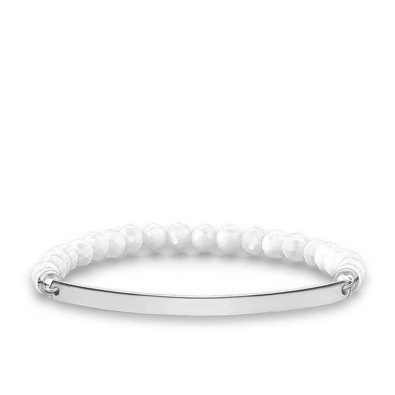 Thomas Sabo Love Bridge White Agate Bracelet 15cm