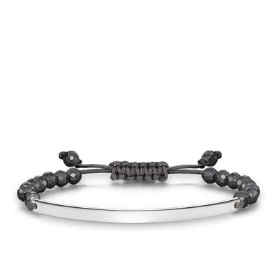 Thomas Sabo Love Bridge Hematite Adjustable Bracelet16-21cm